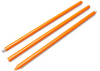 Morelux Aluminum Golf Alignment Sticks, Golf Swing Training Stick for Aiming (Detachable, Orange Rods, 2 Pack)