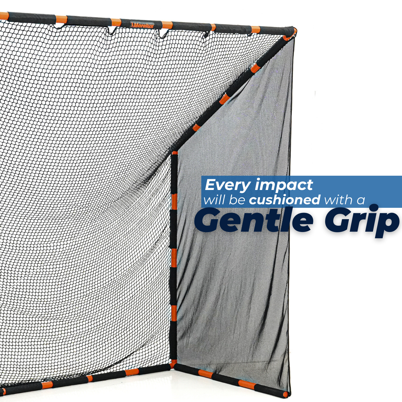 Morelux® Golf Practice Net 7' x 7', Heavy Duty Steel Frame Golf Hitting net