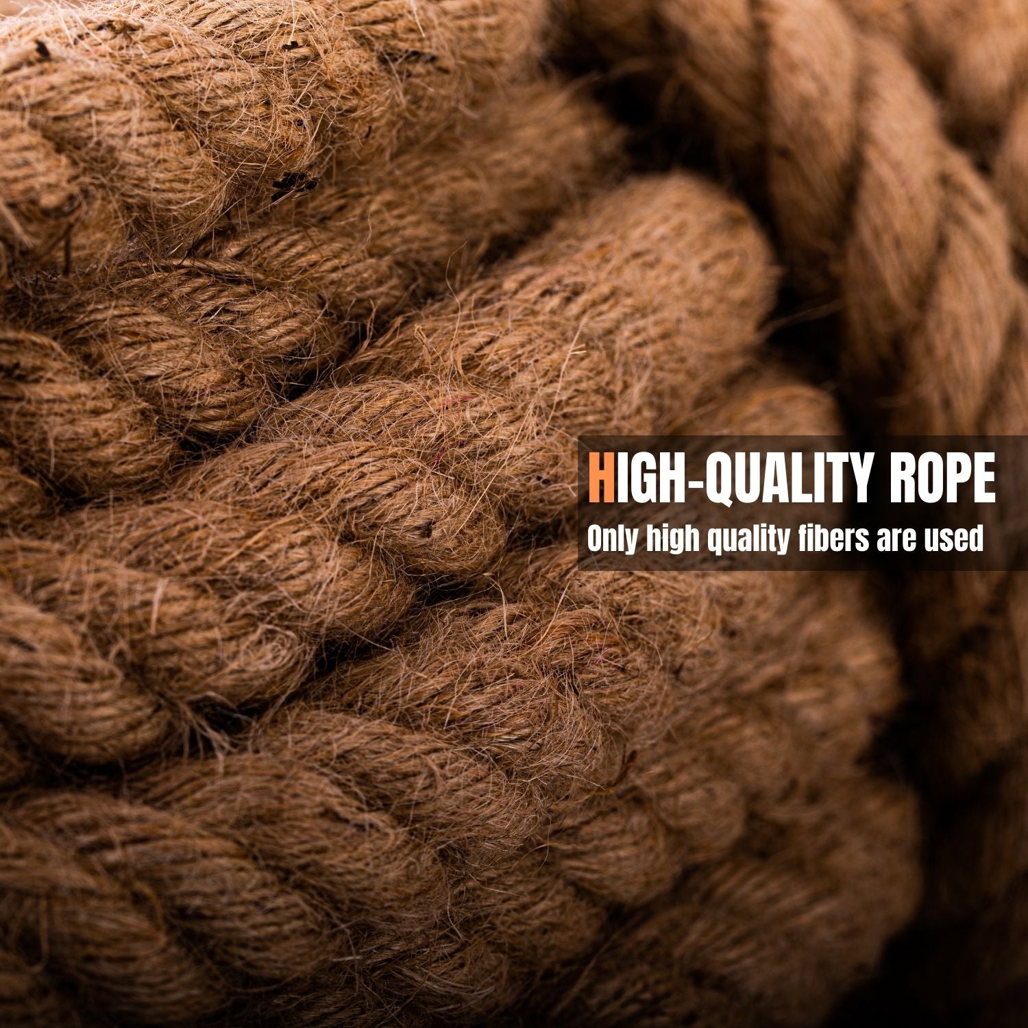 Manila Rope 3/4″×100′- Nautical Ropes - Natural Jute Rope - Large